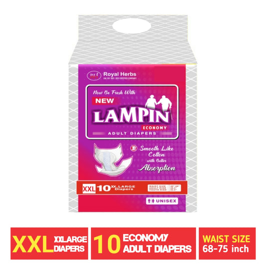 Lampin Economy Adult Diapers – XXLarge | 10 Supreme Comfort Diapers