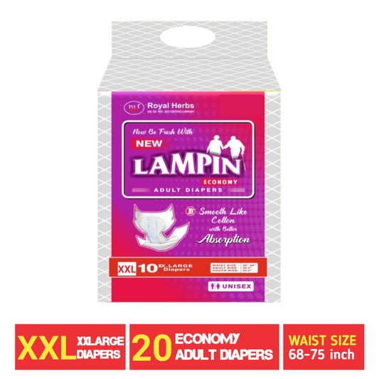 Lampin Economy Adult Diapers – XXLarge | 20 Advanced Protection Diapers