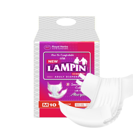Lampin Economy Adult Diapers – Medium | Pack of 10 Premium Comfort Diapers