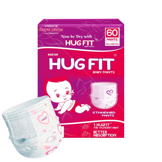 Hugfit Standard Baby Pant Diapers – Large (120 Premium Pants)