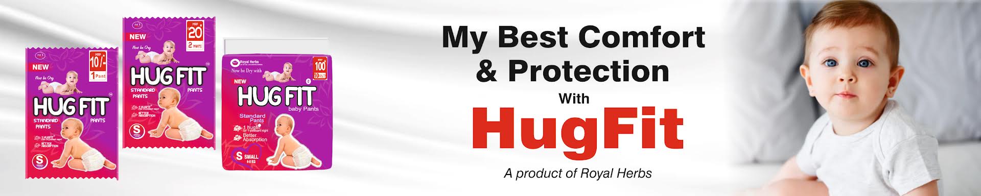 Hugfit Baby Diapers & Wipes – Comfort, Absorption & Care