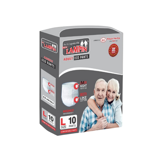 Lampin Adult Eco Pants – Large | 10 Comfort-Flex Eco Diapers