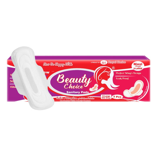 Beauty Choice XLarge Dry Net – Winged Fragrant Pads for Confident Flow (28 Pads)